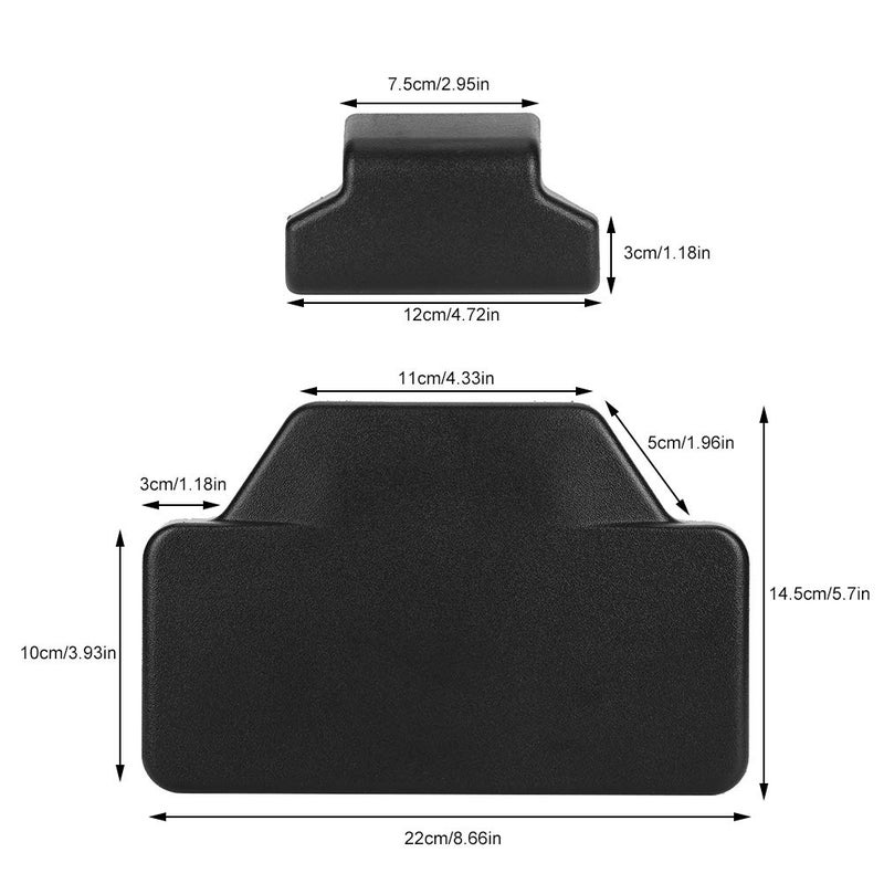 Suuonee Motorcycle Back Cushion, CNC Rear Pad Saddlebag Trunk Passenger Backrest Accessory Motorcycle Backrest Pad Top Case Backrest Pad Fit for F8GS Black Motorcycle Backrest - Image 2